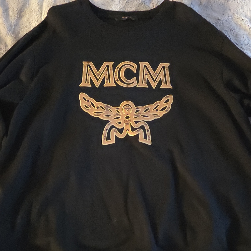 MCM Black Top with Gold Emblem